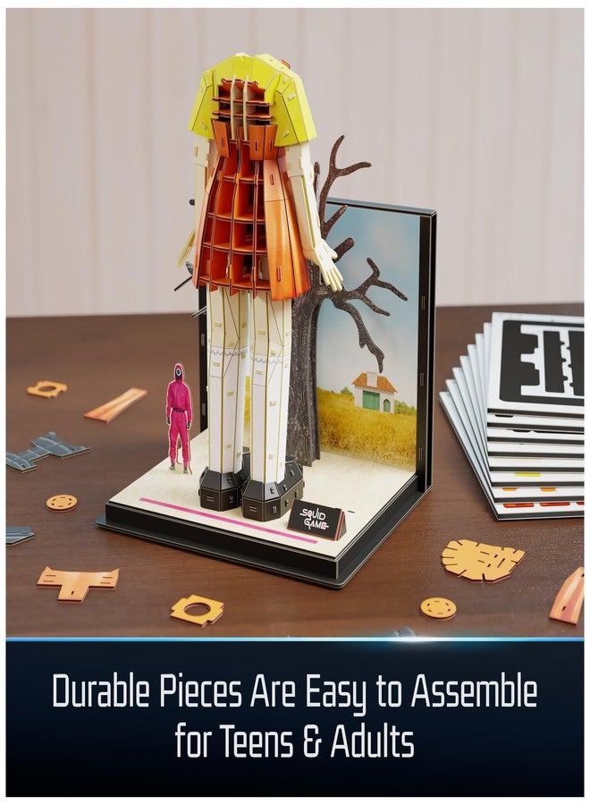 4D Build, Squid Game Young HEE Doll 3D Model Kit, Squid Game Collectibles & Desk Décor, Adult Puzzle, Building Toys, 3D Puzzles for Adults & Teens, 193 Pieces, for Ages 12 & Up - Image 4